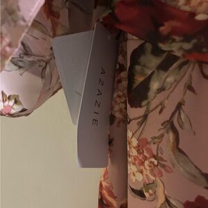 Azazie Pink Floral Dress